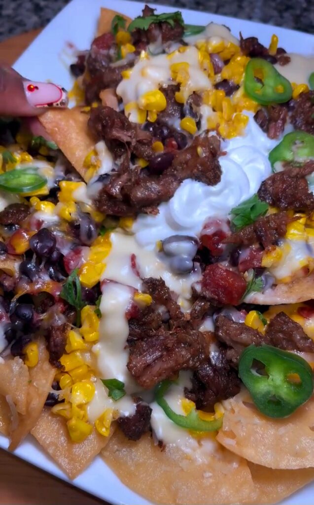 Fully Loaded Oxtail Nachos