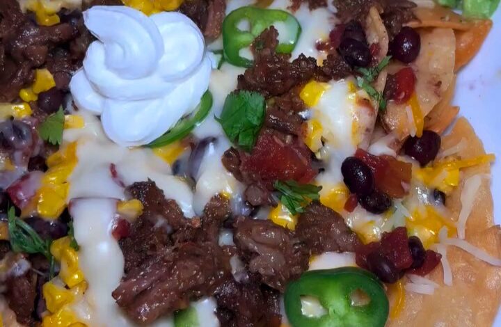 Fully Loaded Oxtail Nachos