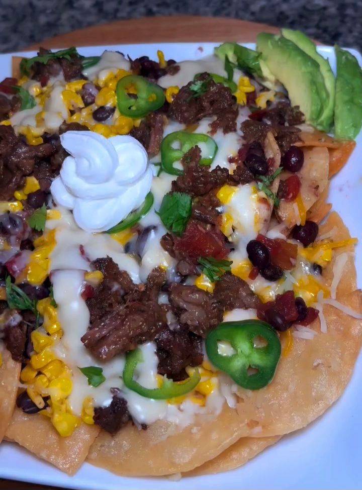 Fully Loaded Oxtail Nachos
