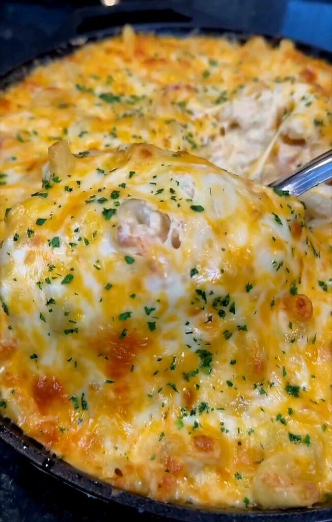 Seafood mac and cheese