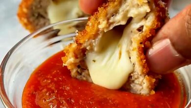 Stuffed Chicken Parm Meatballs