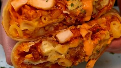 Buffalo Chicken Mac Burrito