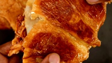BBQ Chicken Croissant Sandwich