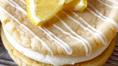 Lemon Cookie Sandwiches