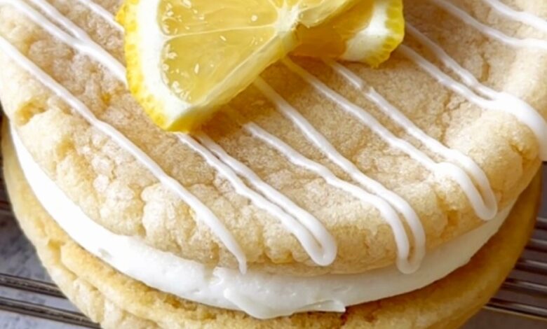 Lemon Cookie Sandwiches