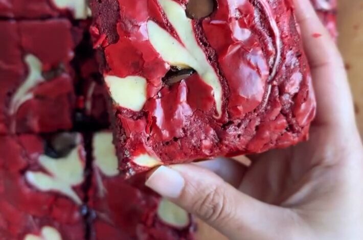 Red Velvet Cheesecake Brownies