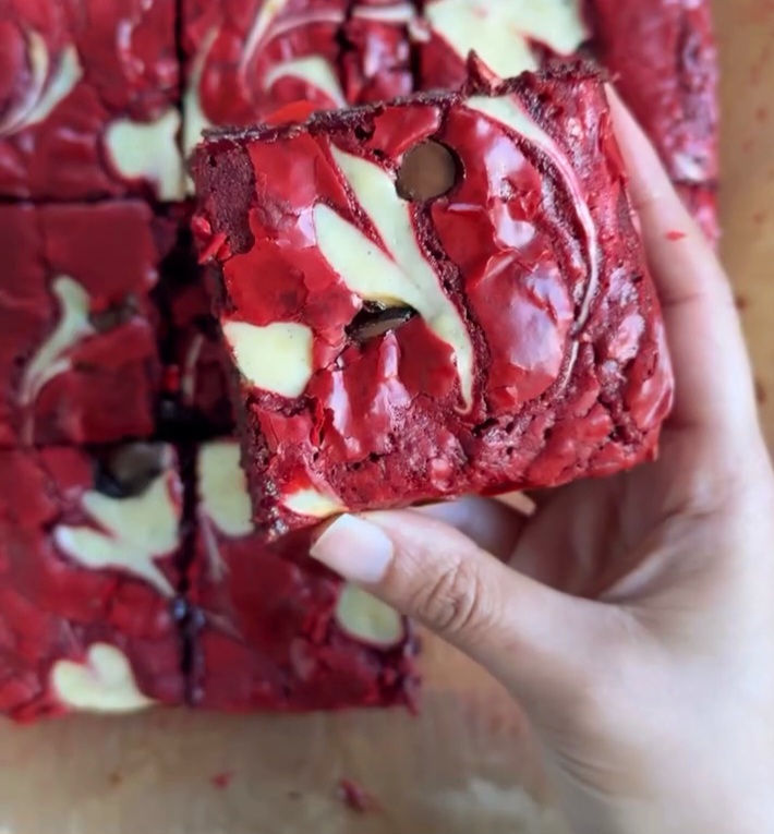 Red Velvet Cheesecake Brownies