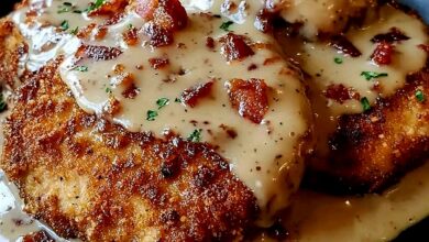 Country Fried Pork Chops with Bacon Gravy