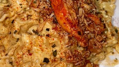 Creamy Cajun King Crab Leg Pasta