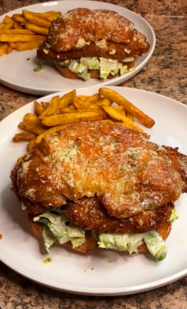 Crispy Chicken Caesar Croissant Sandwiches