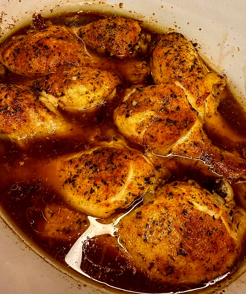 Crockpot Smothered Chicken Legs