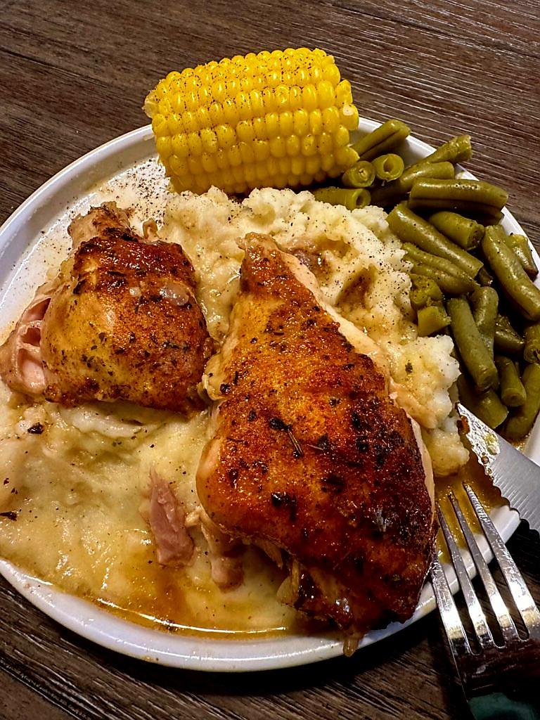 Crockpot Smothered Chicken Legs