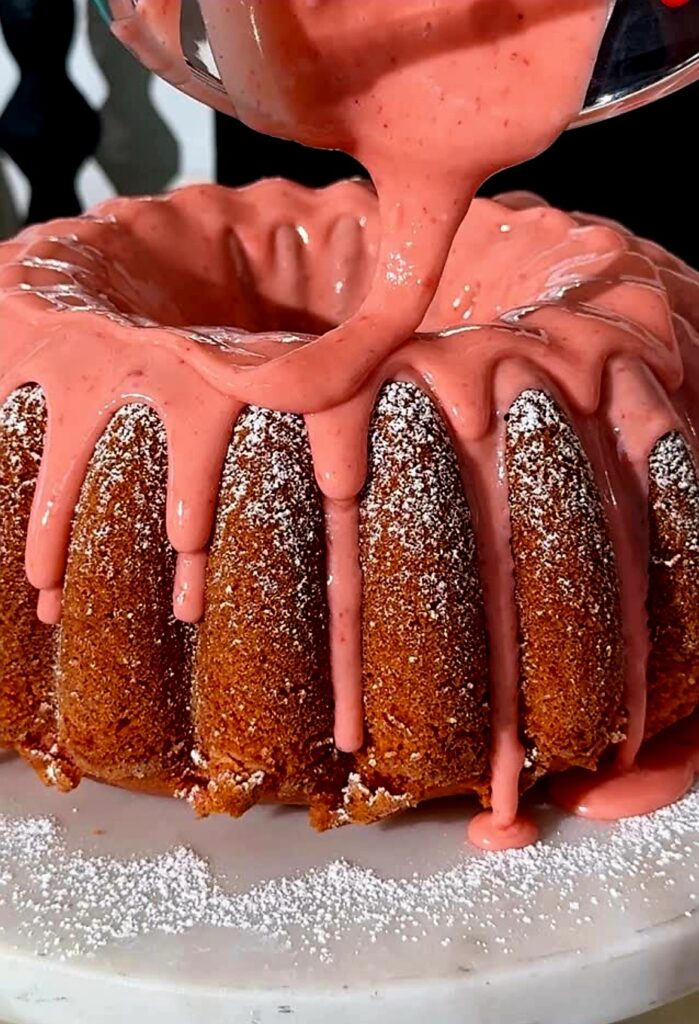Fresh Strawberry Pound Cake