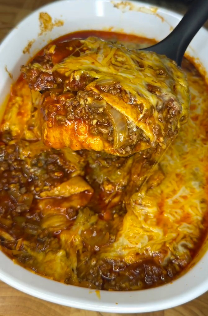 Keto Enchilada Casserole