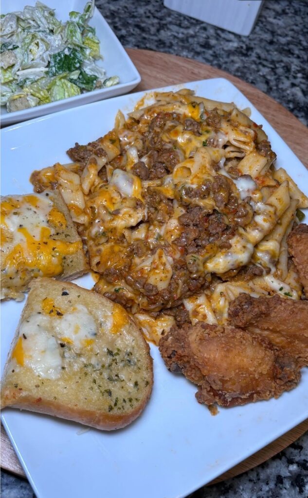 Meaty, Cheesy Baked Ziti
