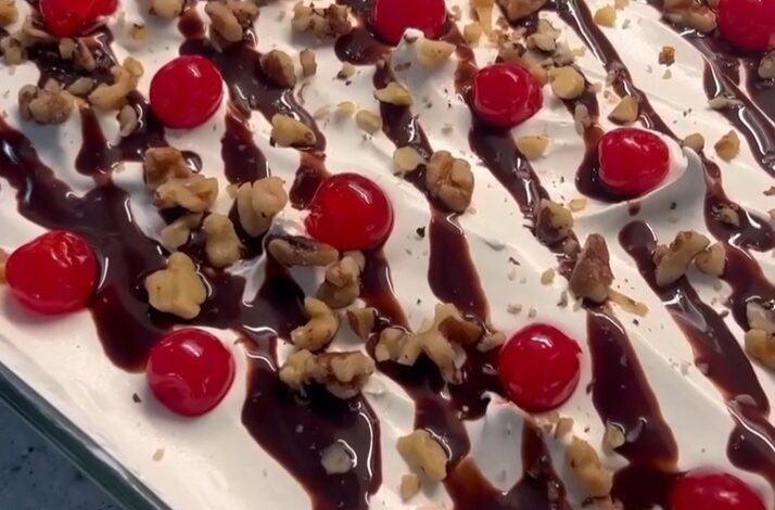 No-Bake Banana Split Delight