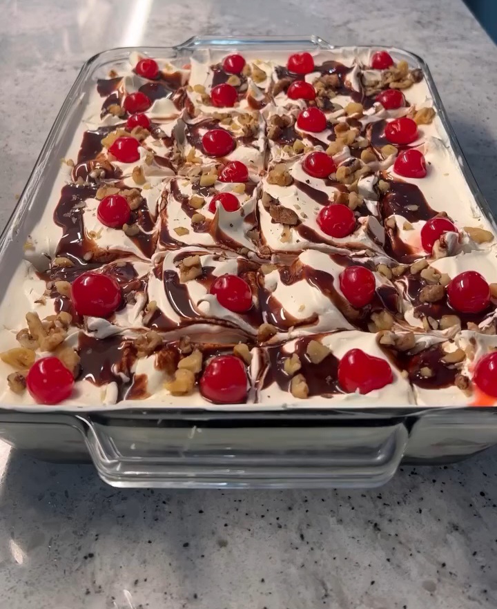 No-Bake Banana Split Delight