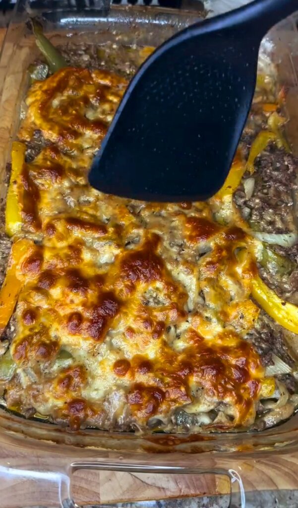 Philly Cheesesteak Casserole