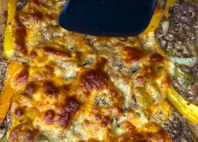 Philly Cheesesteak Casserole