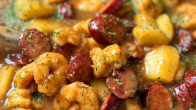 Shrimp Stew with Sausage and Potatoes
