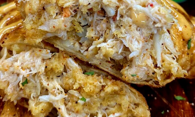 Crab Cake Egg Rolls