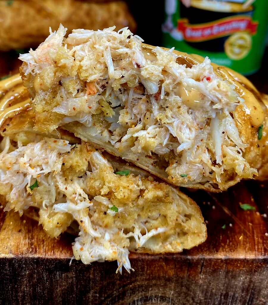 Crab Cake Egg Rolls