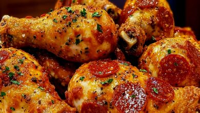 pepperoni chicken legs
