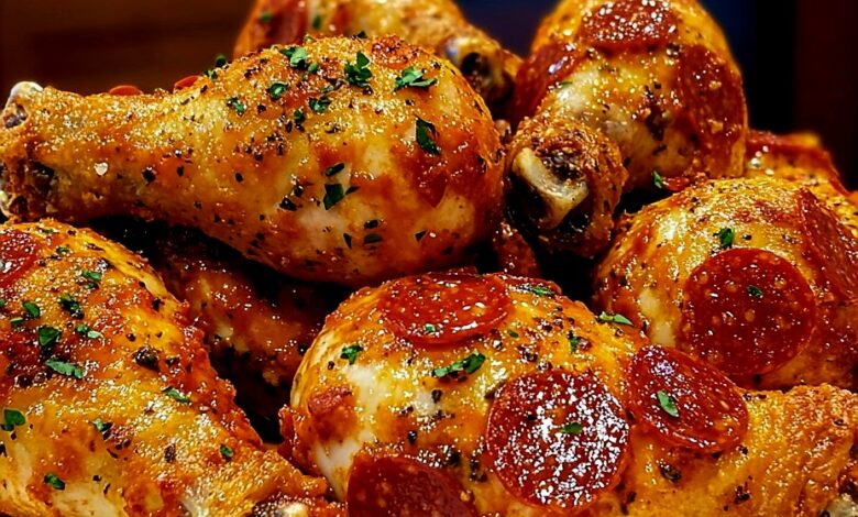 pepperoni chicken legs