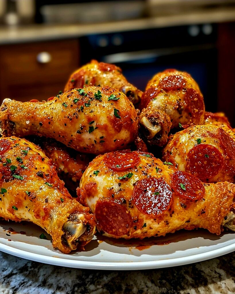 pepperoni chicken legs
