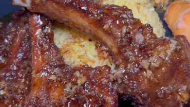 Fried Honey Garlic Lamb Chops