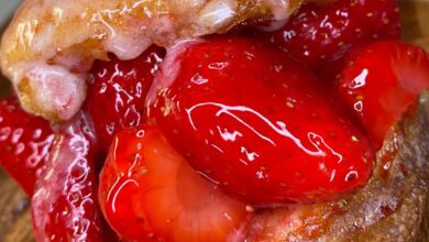 Strawberry Biscuit Donuts