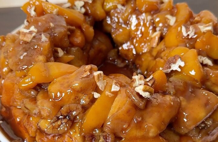 Peach Cobbler Monkey Bread