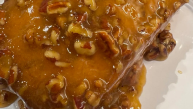 Pecan Butter Poundcake with Apricot Lemon Glaze (Best Dessert)