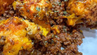 Cheesy Sloppy Joe Biscuit Casserole (Easy Dinner Recipe)