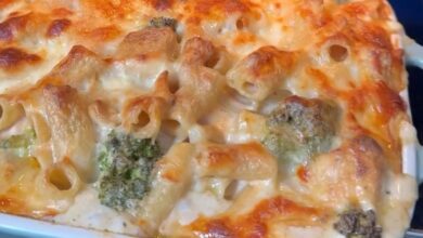 Chicken and Broccoli Alfredo Bake