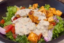 Grilled Paprika Paneer Salad