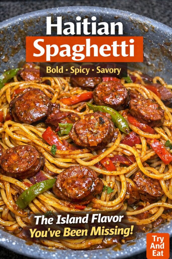 Haitian Spaghetti (Bold, Spicy Caribbean Breakfast Pasta)
