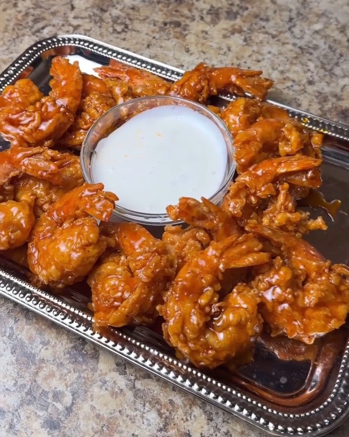 Hot Honey Fried Shrimp