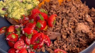 Taco Stuffed Sweet Potato
