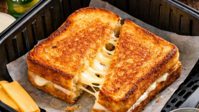Air Fryer Grilled Cheese Without Butter (Crispy & Healthier!)