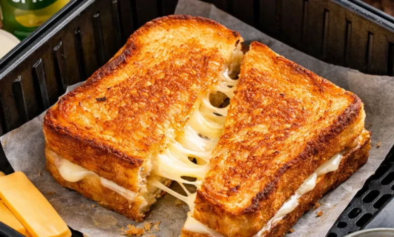 Air Fryer Grilled Cheese Without Butter (Crispy & Healthier!)