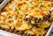 Easy Hobo Casserole with Ground Beef and Potatoes