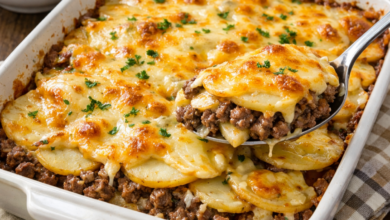Easy Hobo Casserole with Ground Beef and Potatoes