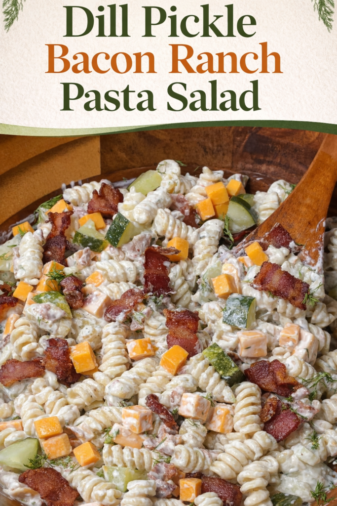 Cold-Dill-Pickle-Bacon-Ranch-Pasta-Salad