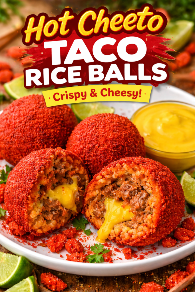 Hot-Cheeto-Taco-Rice Balls–Crispy-Viral-Party-Snack