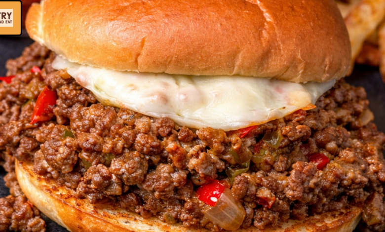 Smoked Provolone Cheesesteak Sloppy Joes
