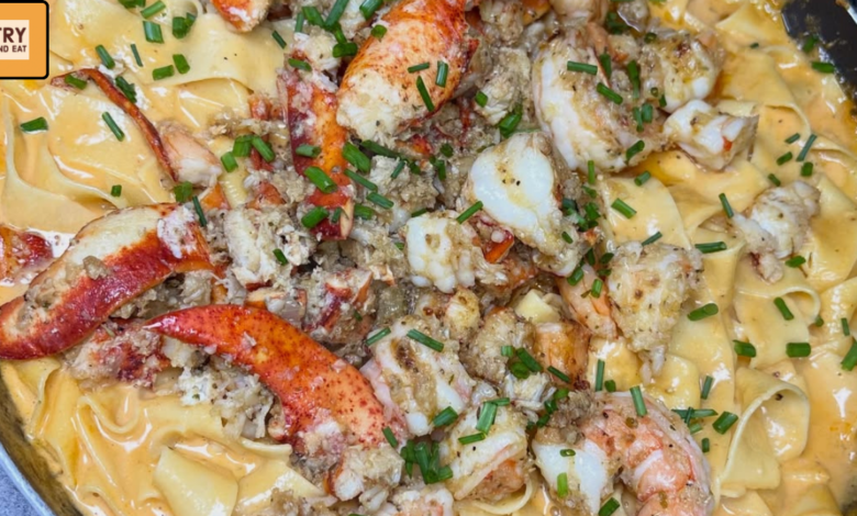 Creamy Lobster & Shrimp Pasta in 30 Minutes